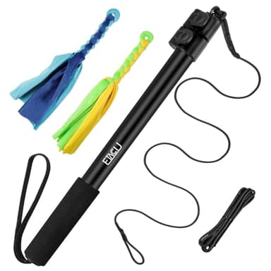 ETACCU Reizangel für Hunde, Reizangel-Hunde Große Hunde & Kleine, Hundespielzeug Ausziehbar, 103cm Flirt Pole mit Hunde Seil Spielzeug