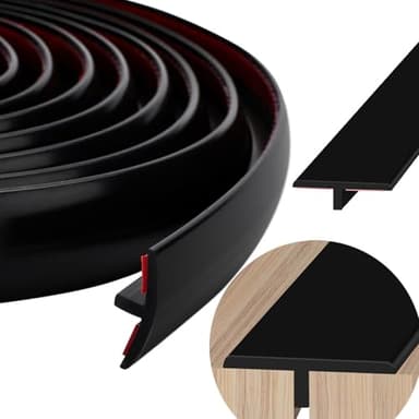 T Profile Übergangsprofil Übergangsleiste Boden Selbstklebend 3 Meter Übergangsschienen Übergangsleiste T Profil für Türschwellen und Verbindungsböden von Laminatdielenfliesen 19.5mm(3 Meters)