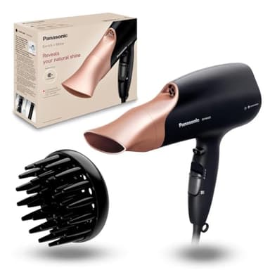 Panasonic EH-NA63 Nanoe Haartrockner, mit Diffusor, Styling-Düse, Gebläse- & Temperaturstufen, für sichtbaren Glanz, 2000 W Leistung, ergonomisches Design, Roségold
