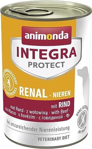 animonda INTEGRA PROTECT Renal mit Rind (6 x 400 g), Hunde Nierenfutter bei chronischer Niereninsuffizienz, eiweißreduziertes Diät Hundefutter, Nassfutter für Hunde ohne Getreide