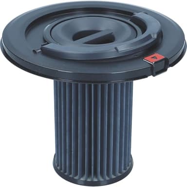 BSH GmbH Hausgeräte Bosch 12017969 Original Filterzylinder Dauerfilterkassette, Zylinder-Hepa-Filter, Staubfilter, Flachfaltenfilterkassette, Zylinderfilter, Plattenfilter, Handgriff, Staubsauger