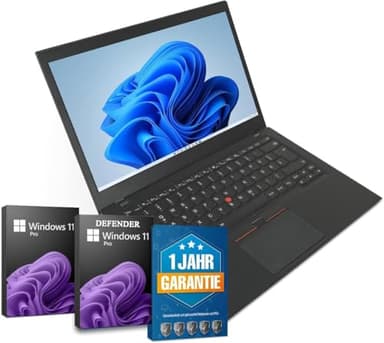 Lenovo ThinkPad T470 Notebook Laptop • 14 Full-HD • CPU Intel Core i5 6th Generation • 8 GB RAM • 256 GB SSD • Windows 11 Pro • Windows Defender Antivirus • (Generalüberholt)