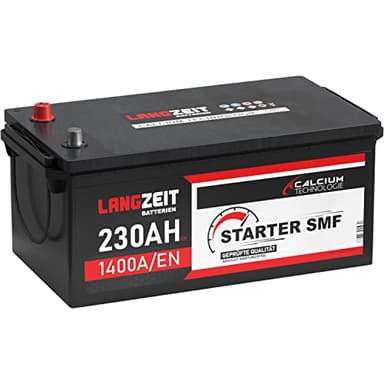 Langzeit LKW Batterie 12V 230Ah 1400A/EN SMF Batterie verschlossen Starterbatterie Schlepper Traktor statt 200ah 220Ah 225Ah 235Ah