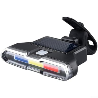 Solarbetriebenes kabelloses Fernbedienungs-Fahrrad-Blinker-Rücklicht mit integrierter Hupe zur Unterstützung von Signalgebung und sicherem Fahren (C)