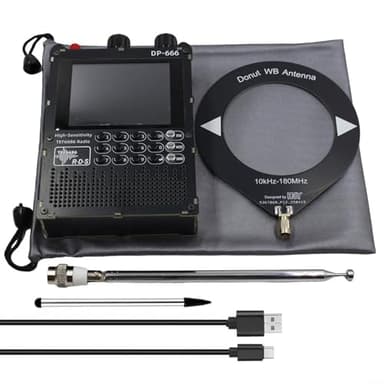 HOHOVYVY DP-666 TEF6686 Hochempfindliches Radio Vollband-FM-AM-FM-Kurzwellenradio(black2)