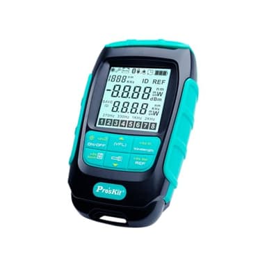 Pro'sKit tools solutions MT-7617 Mini Palm 2 in 1 Faser Optical Power Meter Compact Power Meter Unterstützung 10 Wellenlängen Self Calibration 500 Datenspeicher(MT-7617)