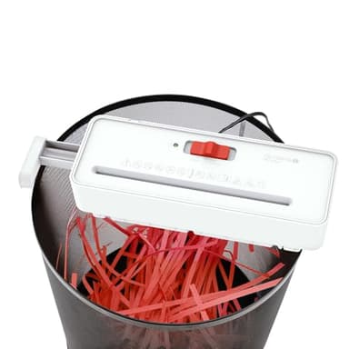 OLYMPIA PS 16 Pro Aktenvernichter Aufsatz weiß | Kompakter Papierschredder für zu Hause | Schredder Aktenvernichter im Streifenschnitt | Shredder Papier | Papier Schredder Gerät