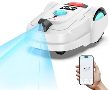 YARDCARE M800Plus Mähroboter ohne Begrenzungskabel, GPS & KI Vision, 800 m² Rasenmäher Roboter, U-förmiger Mähmodus, 150-fache Hinderniserkennung, automatische Aufladung, App-Steuerung