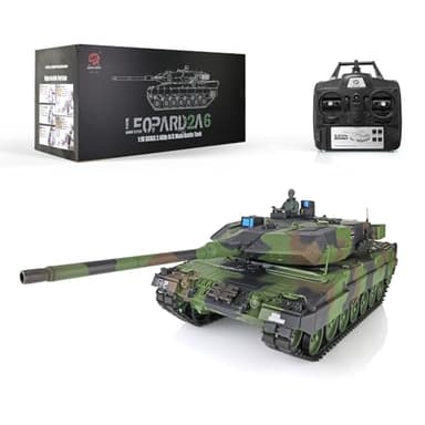 Leopard 2 A 6 RC-Ketten-Panzer 2.4 GHz 1/16 / 6mm Schußfunktion