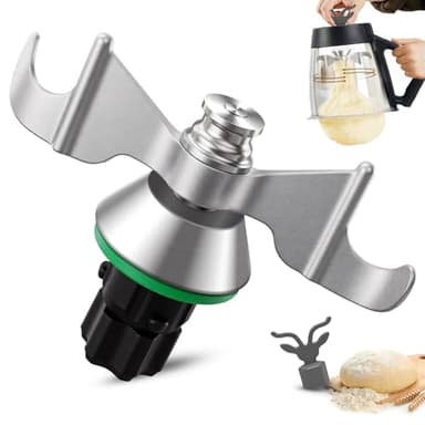 Zoostliss Teigmesser für Thermomix TM7/TM6/TM5 mit Teiglöser, Edelstahl Zubehörteile für Thermomix Zubehör, Effizientes Kneten, Kein Teig-Rückstand, Keine Geräusche, Leicht zu reinigende TM6 Zubehör