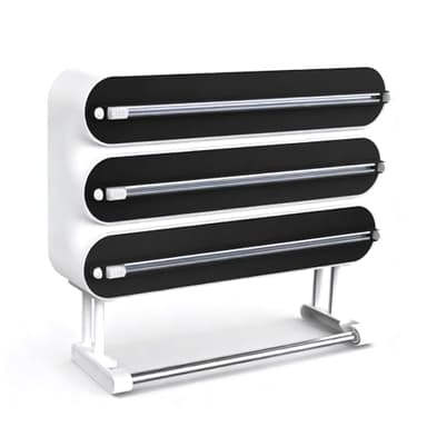 Küchenrollenhalter Wand,Frischhaltefolienspender und alufolie schublade,Alufolienspender und frischhalte,Wandrollenhalter küche 4 Rollen Ohne Bohren