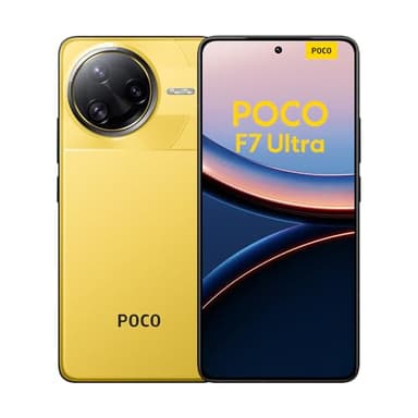XIAOMI Poco F7 Ultra Smartphone, 16+512GB, Gelb, Handy ohne Vertrag, 50 MP, 120Hz AMOLED Display, Snapdragon Flaggschiff-Prozessor, 5300mAh Akku, 120W HyperCharge, HyperAI, Dual-SIM