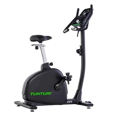 Tunturi Signature E60 Heimtrainer - Ergometer & Servomotor - Bluetooth - Fitnessfahrrad mit 26 Trainingsprogrammen - Niedriger Einstieg - Verstärkte Pedale - Komfort Plus Sattel
