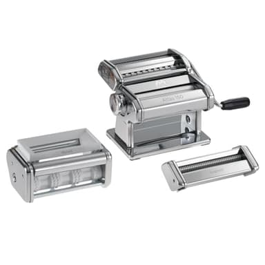 Marcato Atlas 150 Pasta Machine Set + Included Accessories, Pasta Maker, Made in Italy, Pasta Roller for Handmade Fresh Pasta, for Lasagna, Fettuccine,Tagliolini, Ravioli,Spaghetti.Model:Pastaset