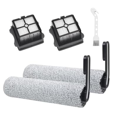 S5 Zubehör für Tineco Floor One S5 / S5 Pro / S5 Pro 2 / S5 Extreme Nass und Trockensauger Ersatzteile 5 Stück Zubehörset 2 Bürstenrolle, 2 Filter Ersatzteile,1 Reinigungsbürste
