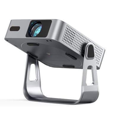 Smart Beamer Offizielle App Mini Projektor 4K mit Autofokus & Trapezkorrektur, VOPLLS 700ANSI 1080P Full HD WiFi6 Bluetooth Beamer Klein Heimkino/Outdoor Projector für Handy (Silber)