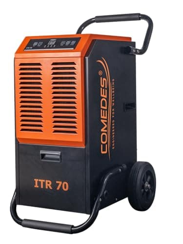 Comedes Bautrockner Luftentfeuchter ITR 70 (max.70 Liter / 24h) Geeignet für Räume und Keller bis 150m² / 345m³