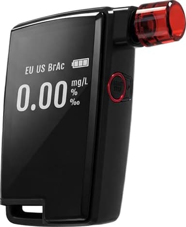 ACE XS Alkoholtester - 98,3% Richtigkeit (TU Wien, Januar 2026) - Promilletester polizeigenau kalibriert - für Auto-Fahrer