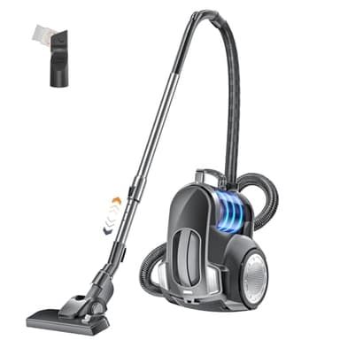 Forrlite Beutelloser Staubsauger 1200W Starke Saugleistung,Kompakt Leicht Bodenstaubsauger ohne Beutel,Leiser <70dB,2,5L Staubbehälter,Bodendüse für Hartböden Teppiche,Waschbarer HEPA-Filter