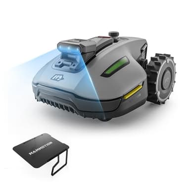 MAMMOTION YUKA mini 2 500 Mähroboter ohne Begrenzungskabel mit mini Garage, Garten bis 500m², Kein RTK, Kein Signalabbruch, KI TrueVision-Navigation, DropMow, 45% Steigung, 4,5Ah-Akku