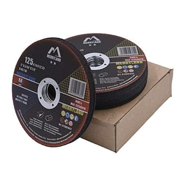 Merryland Trennscheibe 125 Metall Edelstahl Stahl für Winkelschleifer, 125 X 1,0 mm Dünn Flexscheibe Gerade 25 Stück, Craft-Line C13081042-25