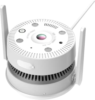 LASTCOW AI Rauchmelder mit Kamera, Mobilfunkrauchmelder, Immer online Dank integriertem Mobilfunk, Alarm direkt aufs Smartphone, Längere Zeit Jahre Batterielebensdauer