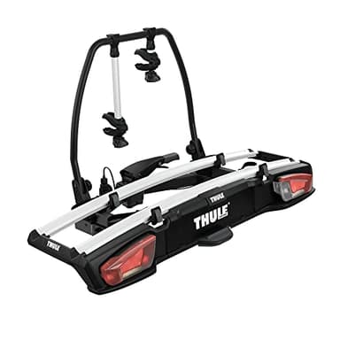 Thule VeloSpace XT Fahrradträger, Fahrradträger Anhängerkupplung Black/Aluminum, 2(3) Bikes