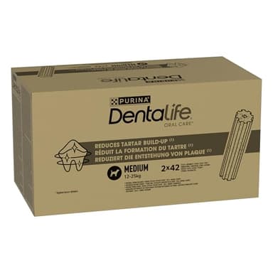 Dentalife Hunde-Zahnpflege-Snacks reduziert Zahnsteinbildung, 84 Pack (2 x 42 Sticks)