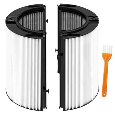 2-in-1 HEPA Ersatzfilter für Dyson Luftreiniger TP06 TP09 TP10 TP07 TP7A HP07 HP09 HP10 PH01 PH02, 360° Kombi Glas HEPA & Aktivkohle Filter für Dyson Pure Cool Hot Humidify Fan, #965432-01 970341-01