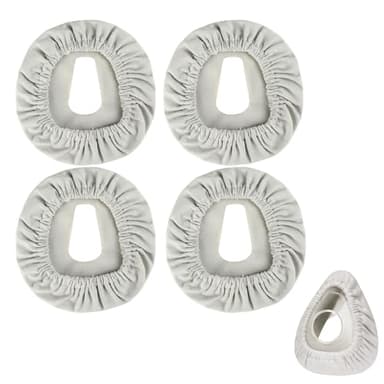 CPAP Mask Liners Full Face Wiederverwendbare Masken Liner Maskeneinlagen Nasenkissen CPAP Zubehör für die meisten Vollmasken, CPAP-Maskeneinlagen, 4er-Pack, Grau
