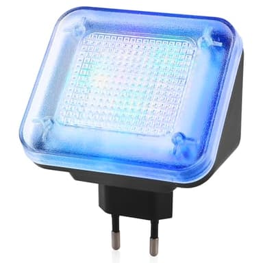 GAOUTO LED TV-Simulator: TV Simulator, Fernsehsimulator mit 12 LED's und 3 wählbaren Programmen, Einstellbare Laufzeit EIN/4h/7h, Fake-TV durch Lichtsimulation zum Einsatz als Einbruchschutz