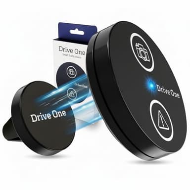 Needit Drive One Blitzerwarner - Set inkl. Halterung I Warnt in Echtzeit vor Blitzern & Gefahren im Straßenverkehr I Stabil befestigt, automatisch aktiv bei Smartphone Verbindung