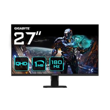 Gigabyte GS27QA 27" QHD Gaming Monitor - 2560 x 1440 (QHD), 180Hz, 1ms, 300 cd/m², FreeSync, HDR Ready, HDMI 2.0, DisplayPort 1.4