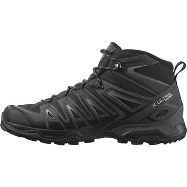 Salomon X Ultra Pioneer Mid Gore-Tex wasserdichte Herren Outdoorschuhe, Outdoor-bereit, Sicherer Fußhalt, Stabil und gedämpft, Black, 42 2/3