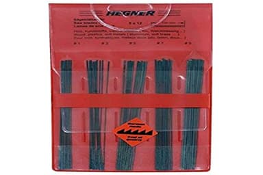 Hegner Sortiment Sägeblätter 60-Stück für Holz, Kunststoffe und weiche Metalle jede 12-Stück, Größe 1, 3, 5, 7 und 9, 95300