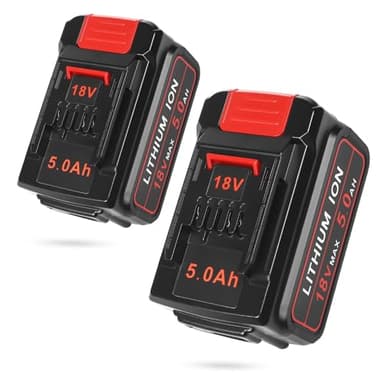 Aaiwtd 18V 6,0Ah Ersatzakku Kompatibel mit Einhell Akku 18V (2 Pack für alle PXC-Geräte) (Rouge Brique)