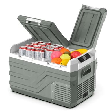 Alpicool 23L Kompressor Kühlbox Dual Zone, Kühlschrank für Auto Kompressor 12V 230V, Kühlbox Klein Tragbare für Auto, Camping, Fahrten, Lkw, Boot, Reisemobil, -20℃-20℃