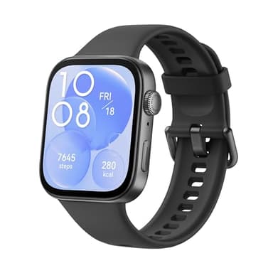 HUAWEI Watch FIT 3 Smartwatch, 1.82″ AMOLED-Display, Bluetooth-Anrufe, Bis zu 10 Tage Akku, Kompatibel mit iOS & Android™, Health & Fitness-Management, GPS, +6 Monate erweiterte Garantie, Schwarz