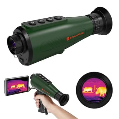 Thermo-Monokular, 384 x 288 (AI Super Auflösung) H3 Thermo-Monokular für die Jagd,0.32“ (800 × 600) Micro OLED Display, IP66 thermische Nachtsicht mit WLAN-Hotspot/STA,12 Stunden + Akkuleistung