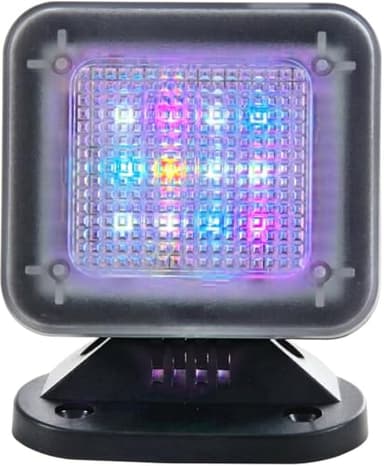 O&W Security TV-Simulator FT-1 – LED-Licht mit Farb-/Helligkeitswechsel, USB-Anschluss, nur 2 W, ohne Batterien, Einbruchschutz-Attrappe für Zuhause, Urlaub & Wohnung