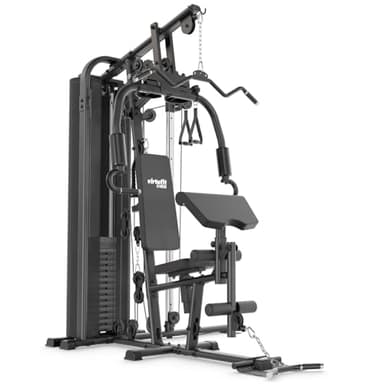 VirtuFit KH200 Homegym Kraftstation – Multifunktionales Fitness‑Kraftgerät mit 80 kg Gewichtsstapel, Pulley System, Ganzkörper Training für Zuhause