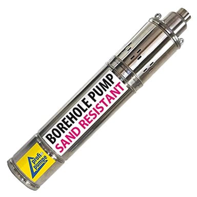 Sandverträgliche Tiefbrunnenpumpe Screw-Star Schraubenpumpe Brunnenpumpe Wasserpumpe Gartenpumpe Rohrpumpe Hauswasserwerk Bohrlochpumpe für neuangelegte (400V - 4 Zoll - 1100W)