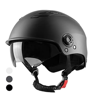 Westt Scooter Helm Fahrradhelm Skaterhelm für Herren und Damen E Scooter E-Bike Roller Helm mit getöntem Sonnenvisier für Jugendliche und Erwachsene