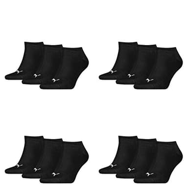 PUMA Sneaker Invisible 12er Pack,schwarz,EU 43-46