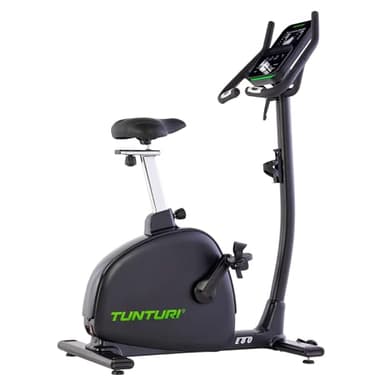 Tunturi Signature E80 Heimtrainer - Ergometer & Servomotor - Bluetooth und Induktionsbremse - Fitnessrad mit 26 Trainingsprogrammen - Niedriger Einstieg - Gewichtete Pedale - Komfortplus-Sattel