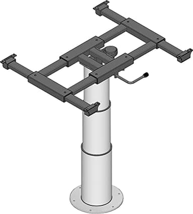 Ilse Liftgestell mit Verschiebung - 55 x 62,5 cm | Tischbeine Höhenverstellbar für Ihr Wohnmobil, Tischgestell für die Wohnmobilausstattung, Tischgestell Höhenverstellbar, Wohnwagen Zubehör
