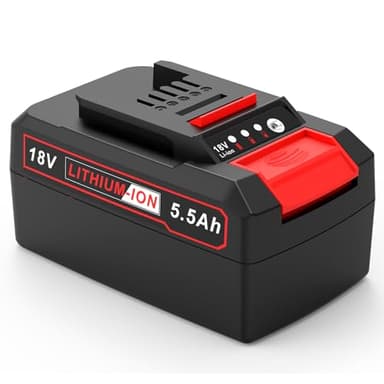 PASUKTER Akku für Einhell 18 V, 5500 mAh Li-Ionen-Ersatzakku für Einhell Power X-Change, kompatibel mit Allen EINHELL 18 V- und Power X-Change H-Werkzeugen mit LED-Anzeige