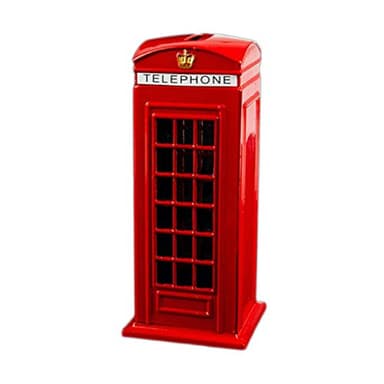 Große Telefonspardose – London Souvenirs Spardose – 18 cm Telefonzelle Sparschwein Münzen Spardose
