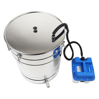 Wachsschmelzer mit Elektroantrieb (100L/200L) Dampfwachsschmelzer für Imker Rähmchen Waben Bienenwachs Imkerei, 100 Liter