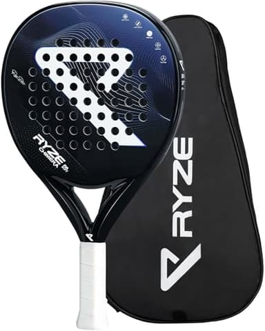 RYZE Chimera - Padel Schläger aus Kohlefaser & Fiberglas - Maximale Kontrolle & Präzision - Ultraleicht 360g - Unisex Padelschläger für Männer & Frauen - Padel Racket mit kostenloser Hülle